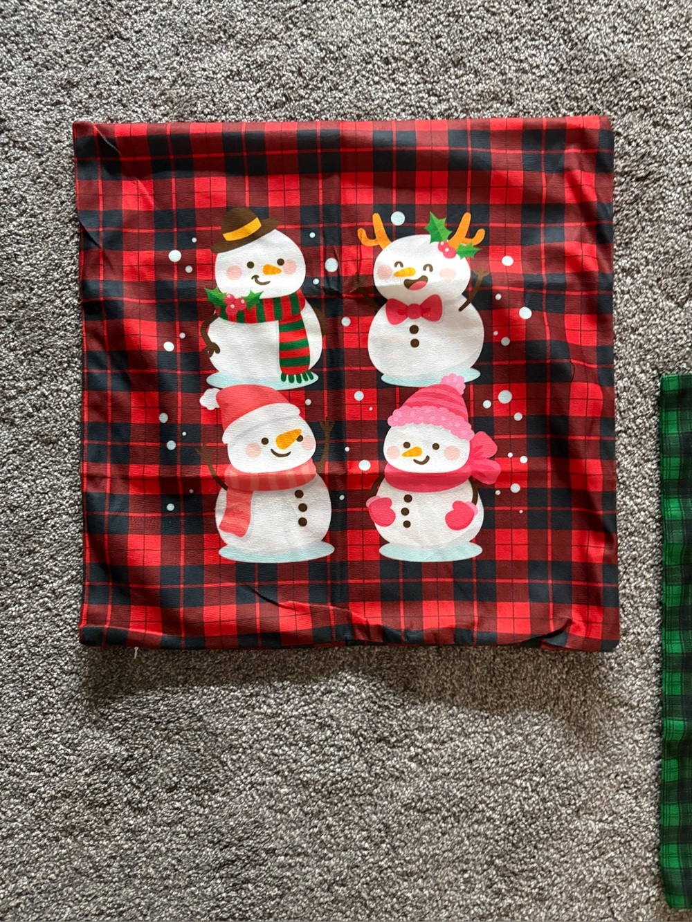 Holiday Snowman Christmas throw pillow Covers- Mixed!